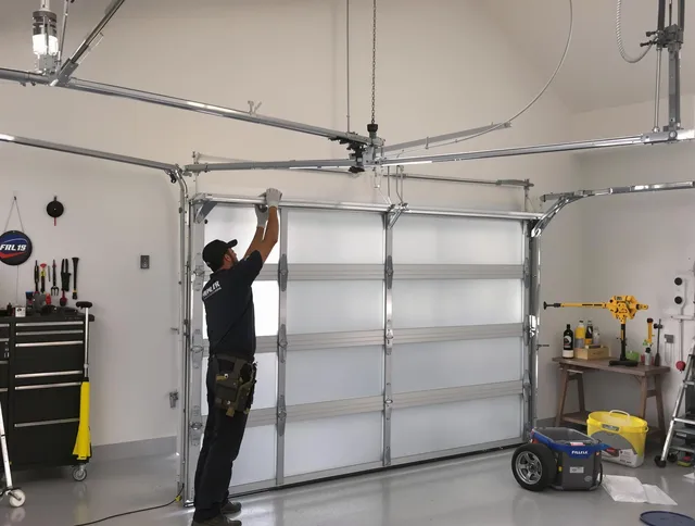 Swansea Garage Door Repair certified team performing precision garage door installation in Swansea