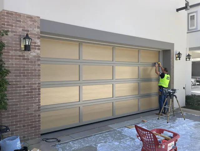 Garage door replacement service by Swansea Garage Door Repair in Swansea