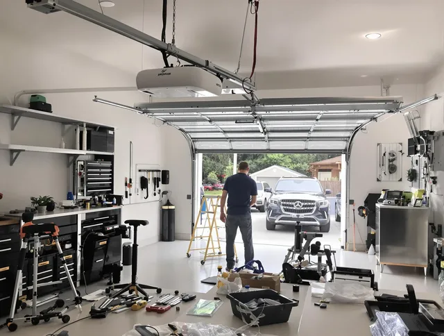 Garage door opener installation by Swansea Garage Door Repair in Swansea