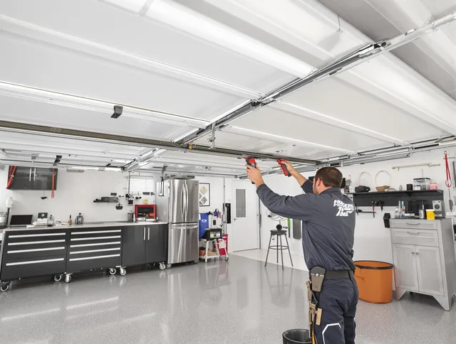 Overhead garage door repair service by Swansea Garage Door Repair in Swansea